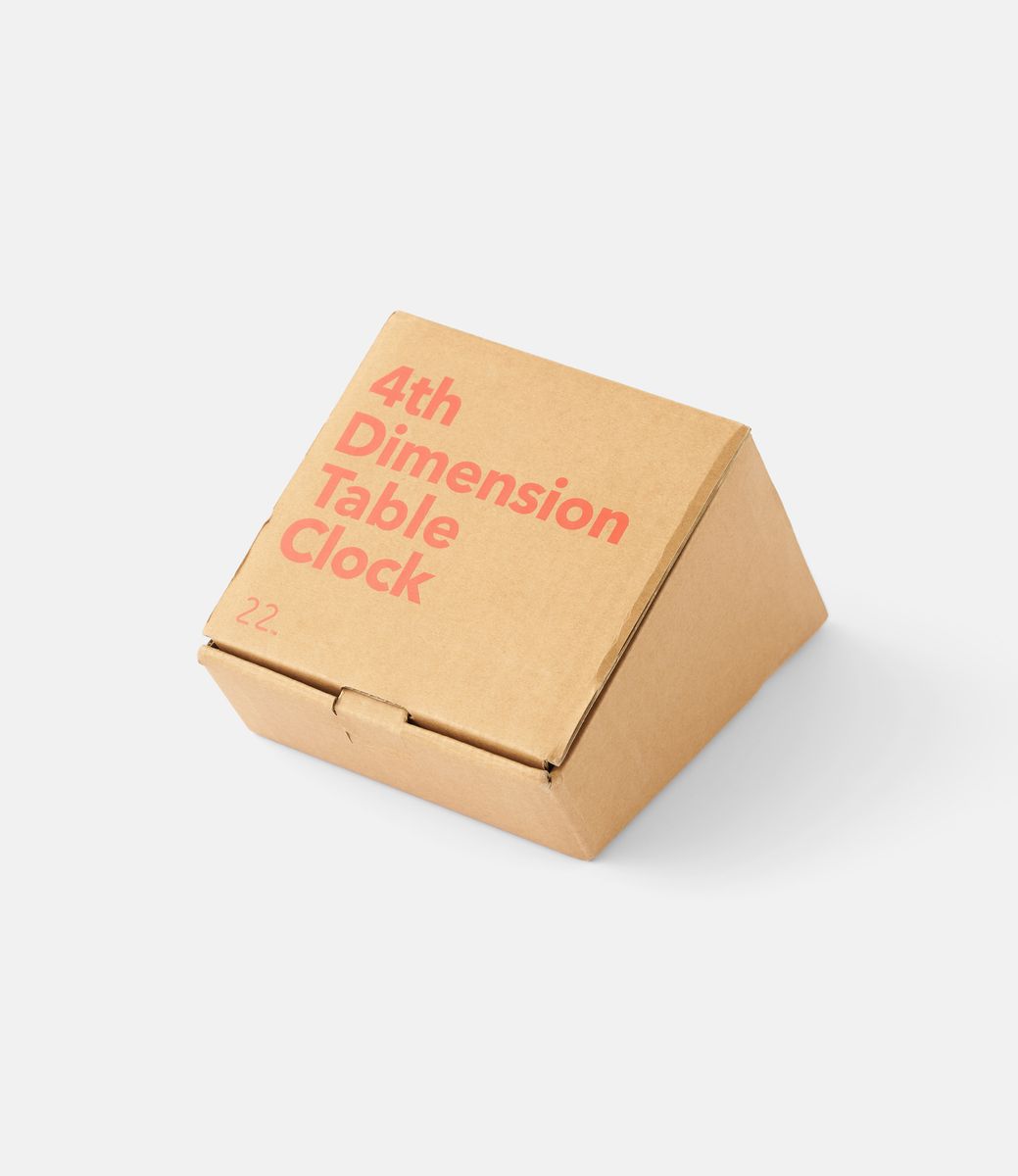 22 Studio 4th Dimension Table Clock — настольные часы: серый бетон