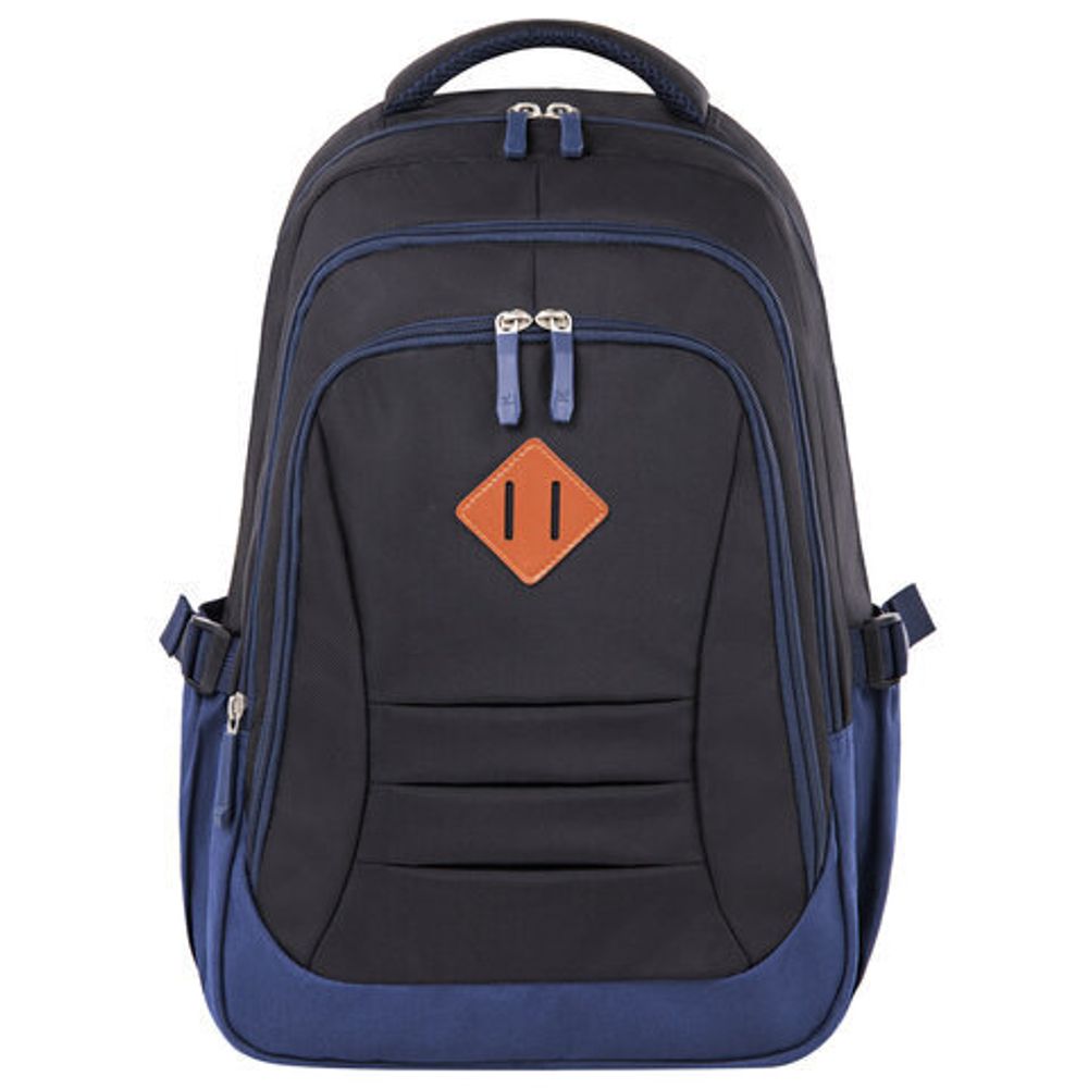 Рюкзак BRAUBERG URBAN универсальный, "Magnetic", черный/темно-синий, 46х31х18 см, 270753