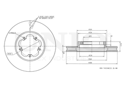 Диск тормозной передний UNIO BRD-20159