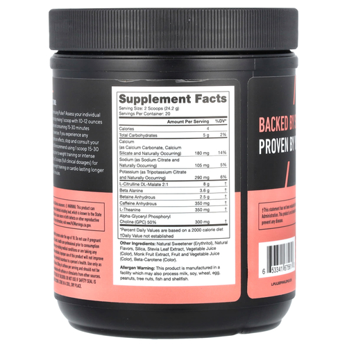 Legion Athletics, Pulse, предтренировочный напиток, розовый лимонад, 484 г (1,07 фунта)