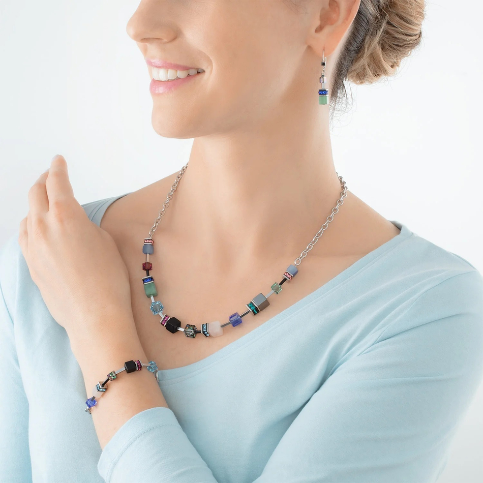 Колье Coeur de Lion Multicolour Gemstone 3040/10-1561