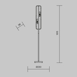 Торшер Maytoni Marmo MOD099FL-02G