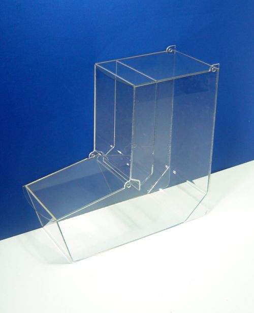 Бокс витрина для конфет мармеладов с карманом демонстратором акриловый