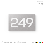 Номер на дверь 249, табличка на дверь для офиса, квартиры, кабинета, аудитории, склада, голубой 120х70 мм, Айдентика Технолоджи