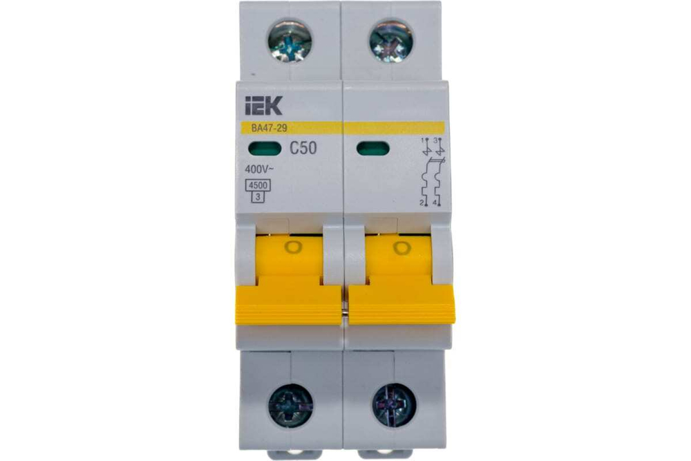 Автоматический выключатель ВА47-29 2Р 50А 4,5кА С IEK