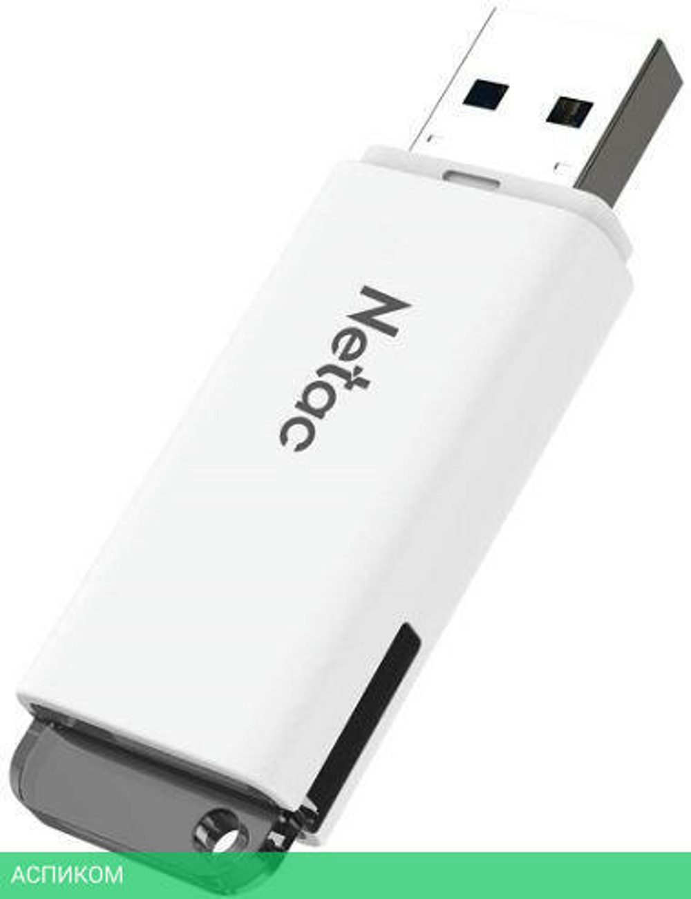 USB Flash-накопитель Netac U185 2.0 16GB белый (NT03U185N-016G-20WH)