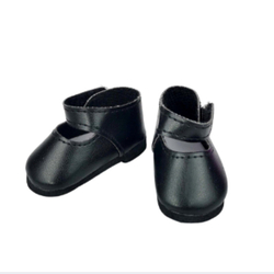 Туфли черные на липучке, для кукол 36 см (63601)