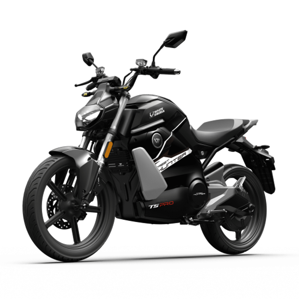 Электромотоцикл WHITE SIBERIA SUPER SOCO TS STREET HUNTER PRO Черный