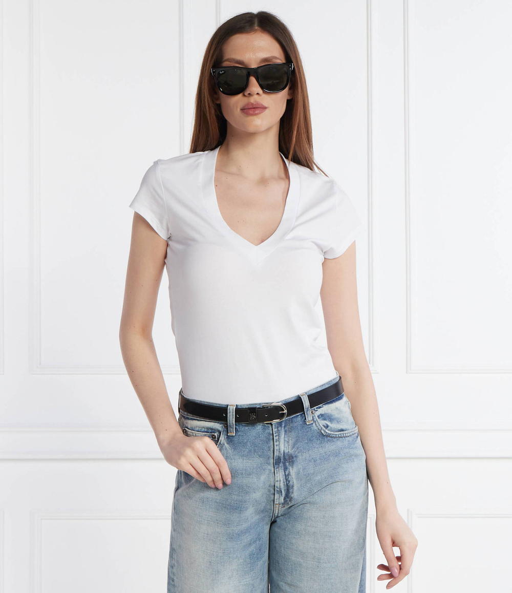 Футболка DONDUP - made in Italy - белый(DS005 JS0280D ZL4)