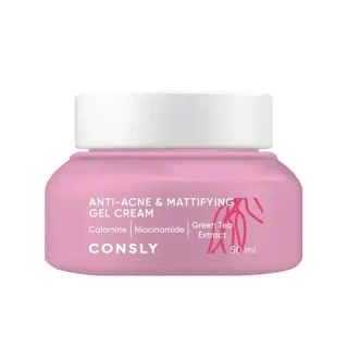 Крем-гель для лица с каламином и ниацинамидом CONSLY Anti-Acne&Mattifying Gel Cream 50 мл