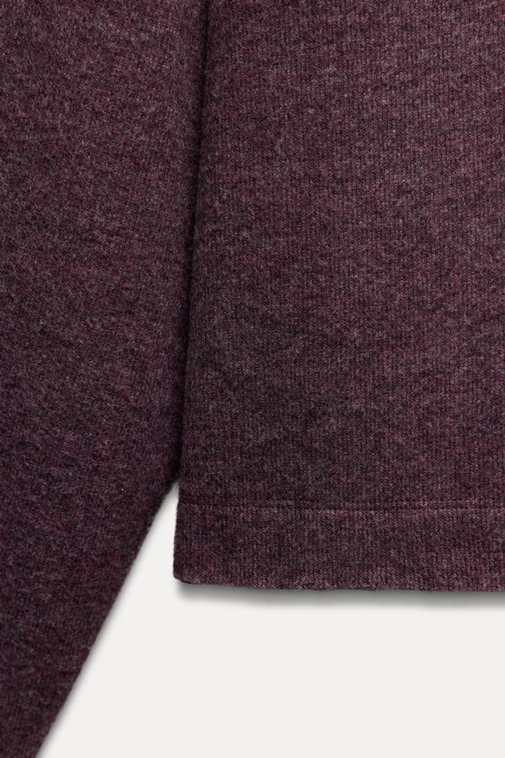 ZARA МЯГКИЙ СВИТЕР, ЦВЕТ БУРГУНДСКОГО ВИНА