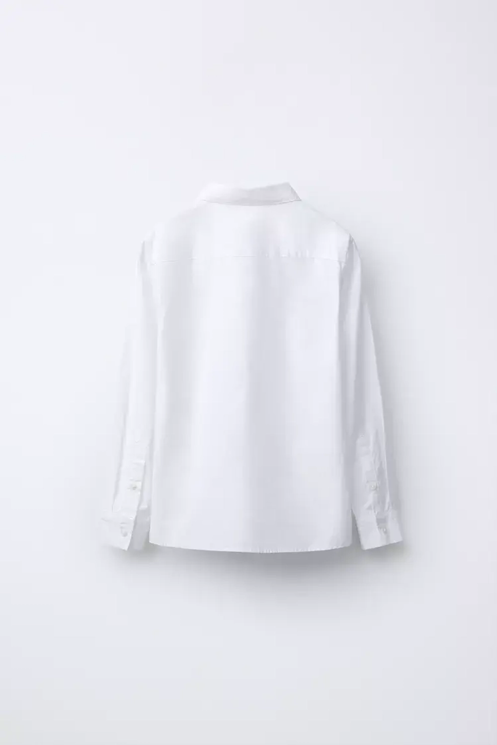 ZARA ОДНОТОННАЯ РУБАШКА, БЕЛЫЙ