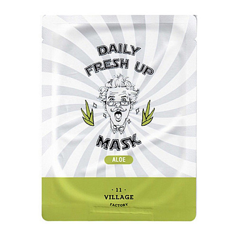 Village 11 Factory Маска для лица тканевая с экстрактом алоэ - Daily fresh up mask aloe, 20г