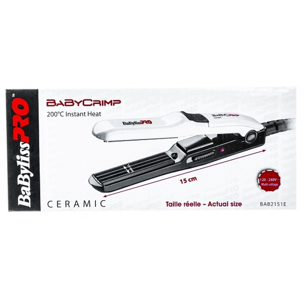 Щипцы-гофре мини 15x60мм керамические BaByliss BabyCrimp BAB2151E