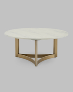 Журнальный столик Кассия 90*90 см светлая керамика