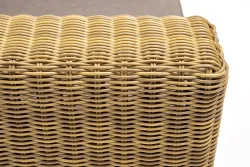 "Боно" кресло из искусственного ротанга, цвет соломенный
