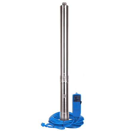 Насос погружной Aquario ASP1,8E-100-90(P) (1450Вт. нап.120м. пр.60л/мин. каб.100м.) с плавным пуском