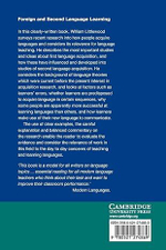Foreign and Second Language Learning: Language Acquisition Research and its Implications for the Classroom (Cambridge Language Teaching Library) 1st Edition