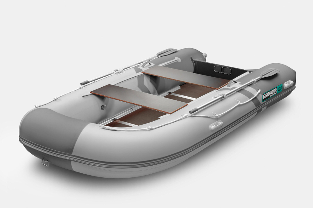 Надувная лодка GLADIATOR B420 светло-темносерый