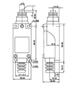 TZ-8111 Конечный выключатель с нажимной кнопкой