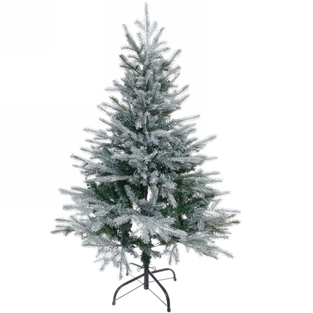 Ёлка «Искристая» 120 см, литой ПВХ с белым напылением (259 веток) (SP1908A-120)