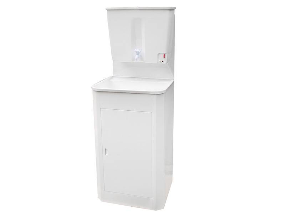 Умывальник Мойдодыр 17л с водонагревателем, пластмассовая мойка, корпус белый