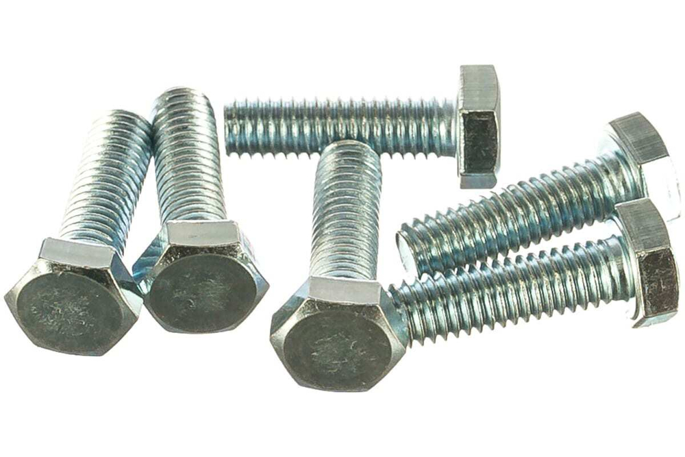 БОЛТ СТРОЙБАТ ОЦИНКОВАННЫЙ DIN 933М 6Х20 6ШТ