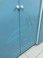 Шкаф 2-х дверный 1000 МДФ белый/ниагара Кнопка