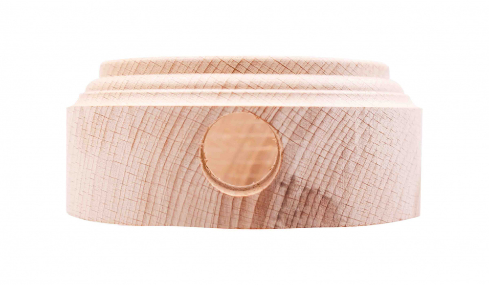 Рамка 1-местная для монтажа с декоративной трубой, бук, цвет натурэль (1 выход для труб) BF1-610-10/T