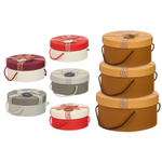 Подарочная коробка Basir 3 в 1, круглые с крышкой, размер 22*12/20.5*10/18.5*8.5 см (диаметр*высота), ассорти