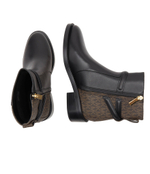 Кожаные ботильоны hamilton flat Michael Kors - черный(40F3HAME6L)