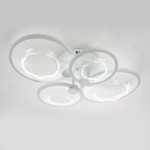 Потолочный светодиодный светильник 68Вт, 5440лм, 3000-6500K, Ra>80, плавная регулировка мощности, изменение цветовой температуры, пульт,  металл/акрил, белый