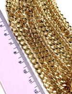 0565-4 Цепь "Атлантик" панцирное плетение, 5*7 мм, позолота