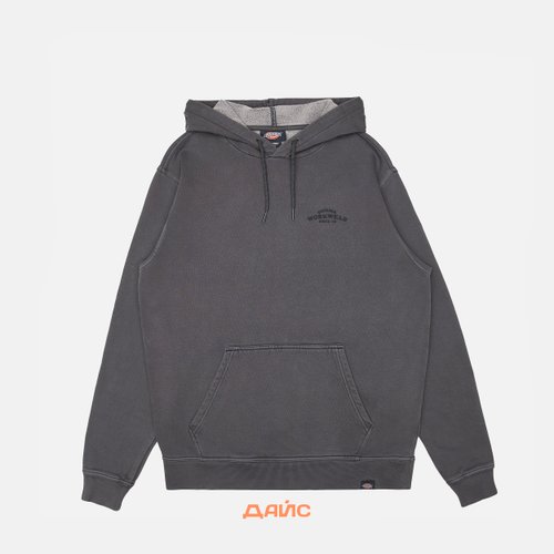 Толстовка мужская Dickies Christiana Garment Dyed Hoodie  артикул:DK0A87NQBLK1 - купить в магазине Дайс