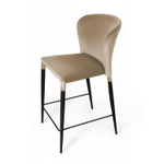 Стул полубарный Albert, бархат бежевый 5/опора конус