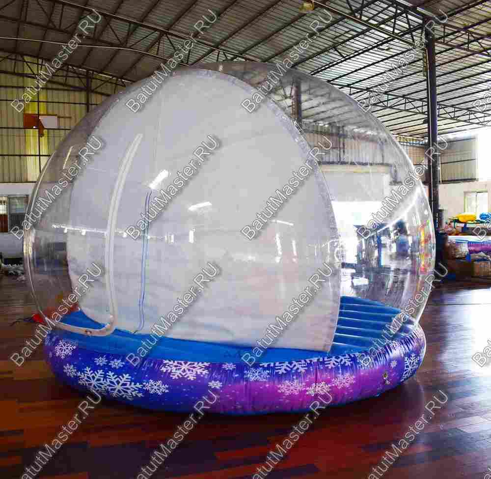 Надувная прозрачная сфера для декораций "Шоу-шар", 4*4*3 м