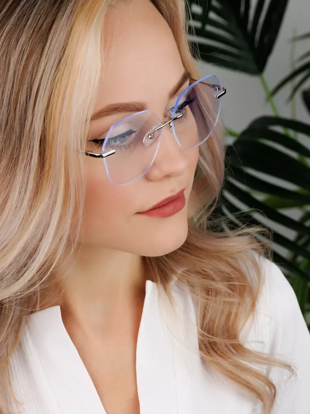 Имиджевые прозрачные очки для компьютера