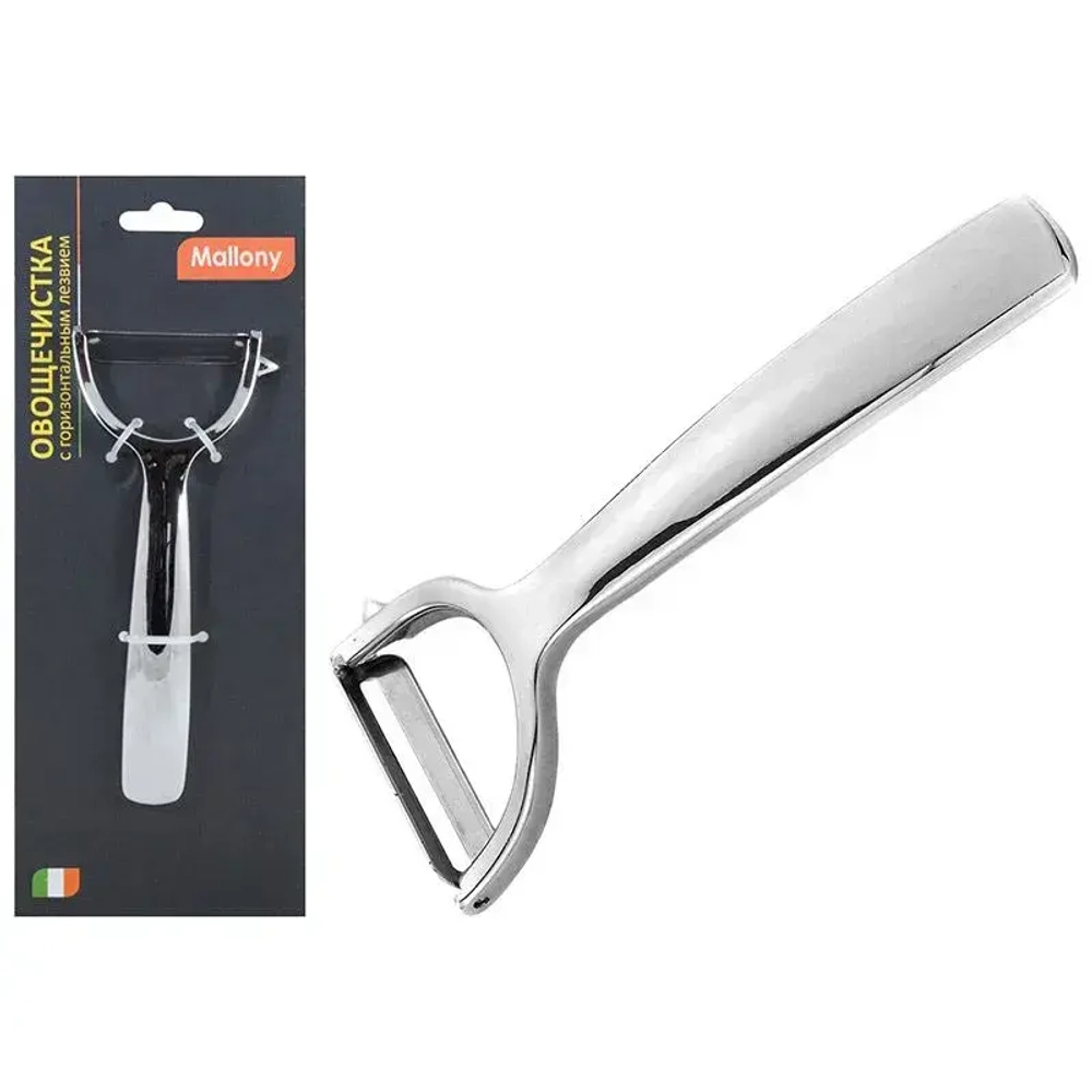 Овощечистка SEMPLICE с горизонтальным лезвием, сплав цинка хромированный/лезвие - нерж ста