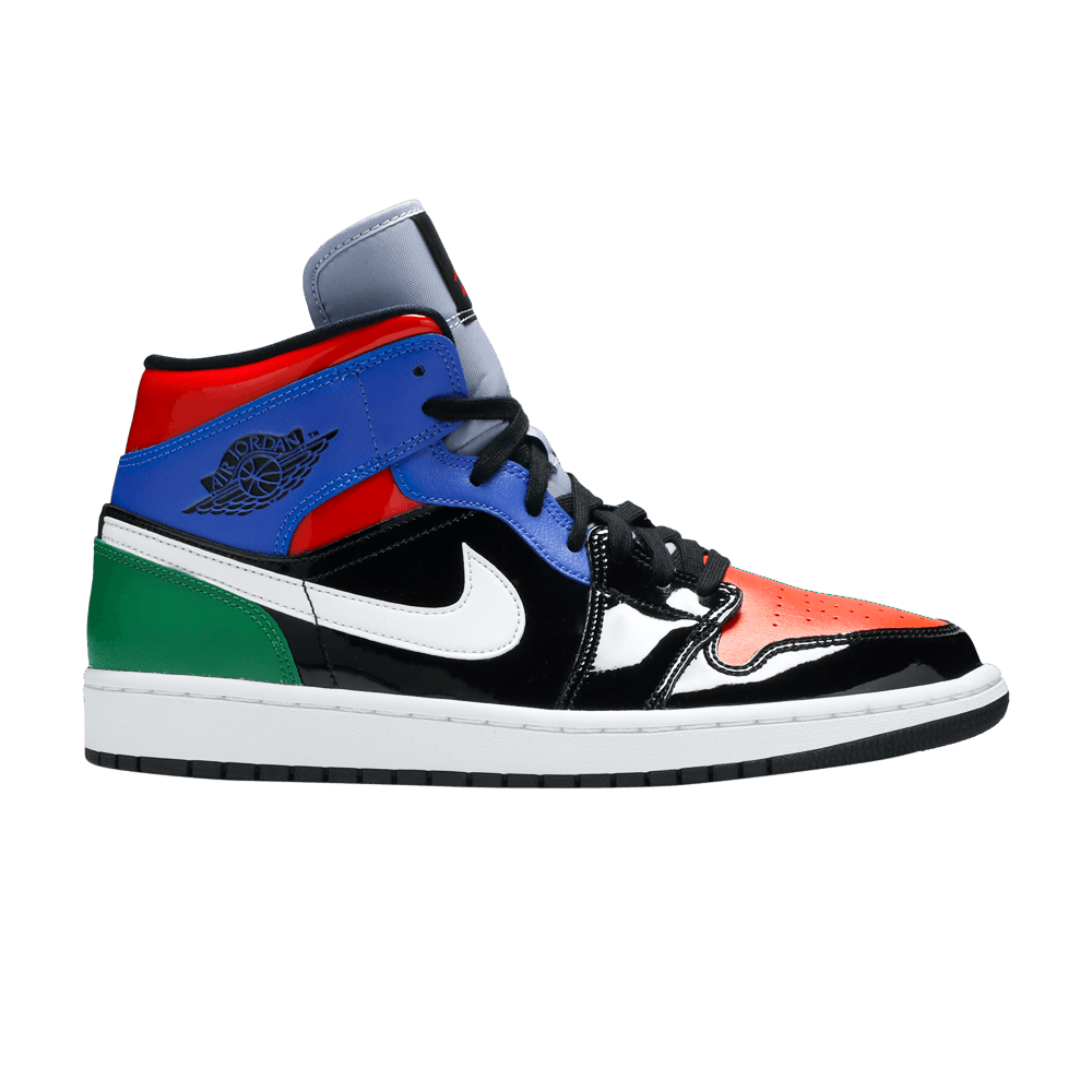 Кроссовки Jordan Air Jordan 1 Mid Se Patent Blend (Женская размерная сетка)