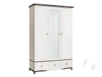 Шкаф 3-х ств Вояж (белый/белое дерево)