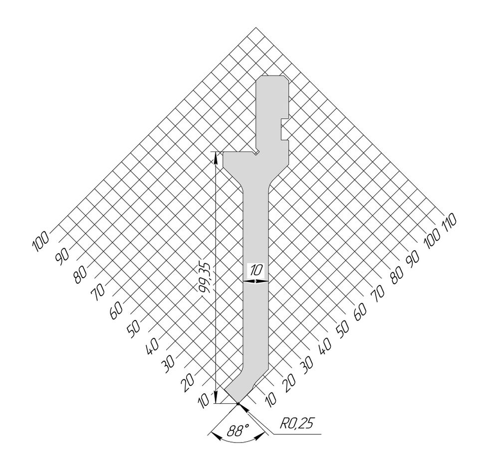 Пуансон AP 1262 88° H99,35 R0,25