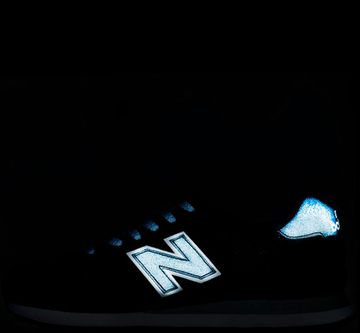 Кроссовки New Balance 574 Black (Reflective) с мехом