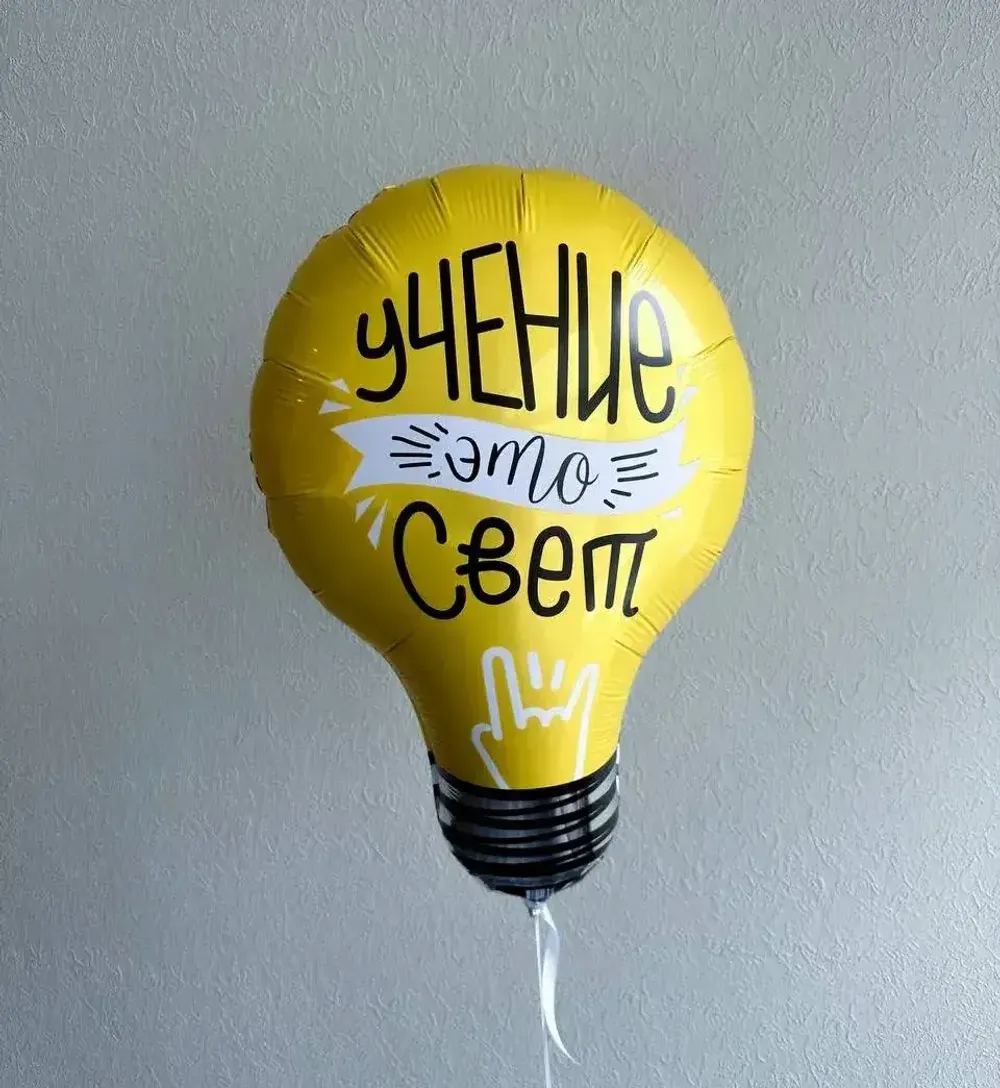 Шар (28''/71 см)Agura  Фигура, Лампочка, Учение - Свет! (БГ-) 