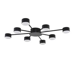 8344/8C COMFI LN26 251 черный, металл Люстра GX53 LED 8*7W 220V TORINA