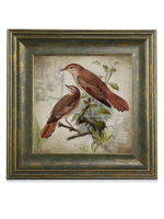 Картина на стену для интерьера на холсте в раме "Птицы" 29*29 см