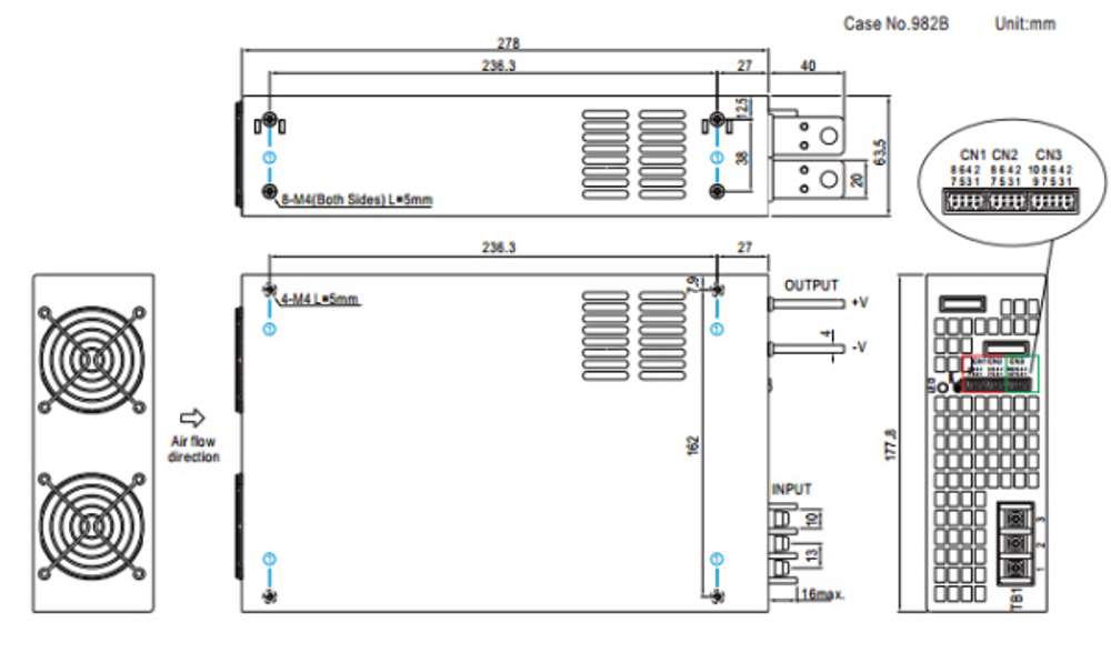 Преобразователь AC-DC сетевой Mean Well RSP-2400-24