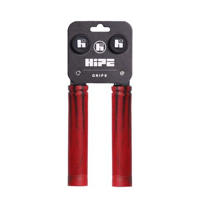 Грипсы HIPE H-01 Duo черный/красный, 155 мм