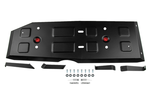 Защита топливного бака АвтоБроня для JAC T9 АКПП 4WD 2024-н.в., сталь 1.8 мм, с крепежом, штампованная, 111.09220.1