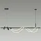 4391/40L HIGHTECH ODL24 263 черный/металл/канат Подвесной св-к с раздельн. вкл IP20 LED 40W 1580Лм 4000K CORDA