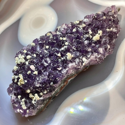 48642 Аметист с кальцитом Друза 119мм
